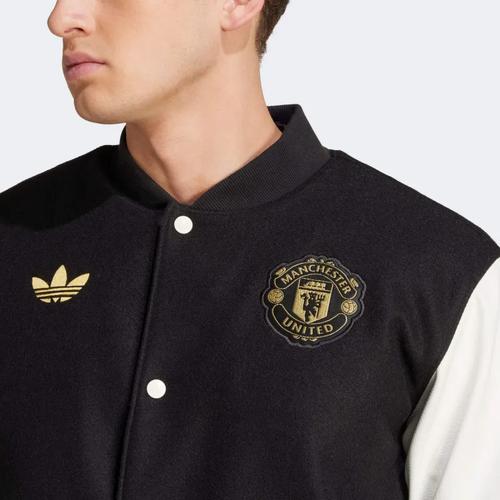 Adidas Originals Manchester United CNY Varsity Jacket JF0382 Men's Black