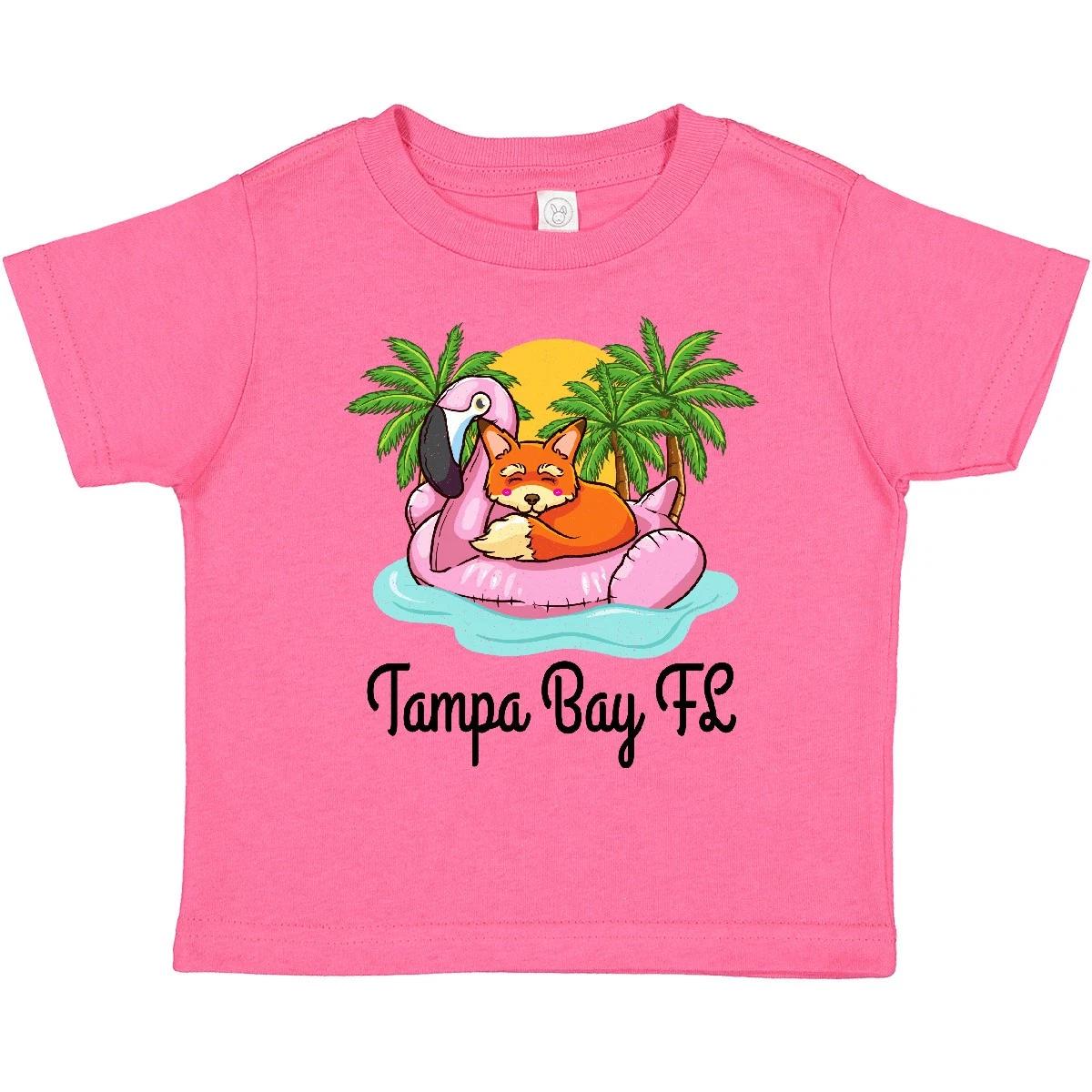 Inktastic Tampa Bay Florida Flamingo Toddler T-Shirt Beach Pool Ocean Clothes 120