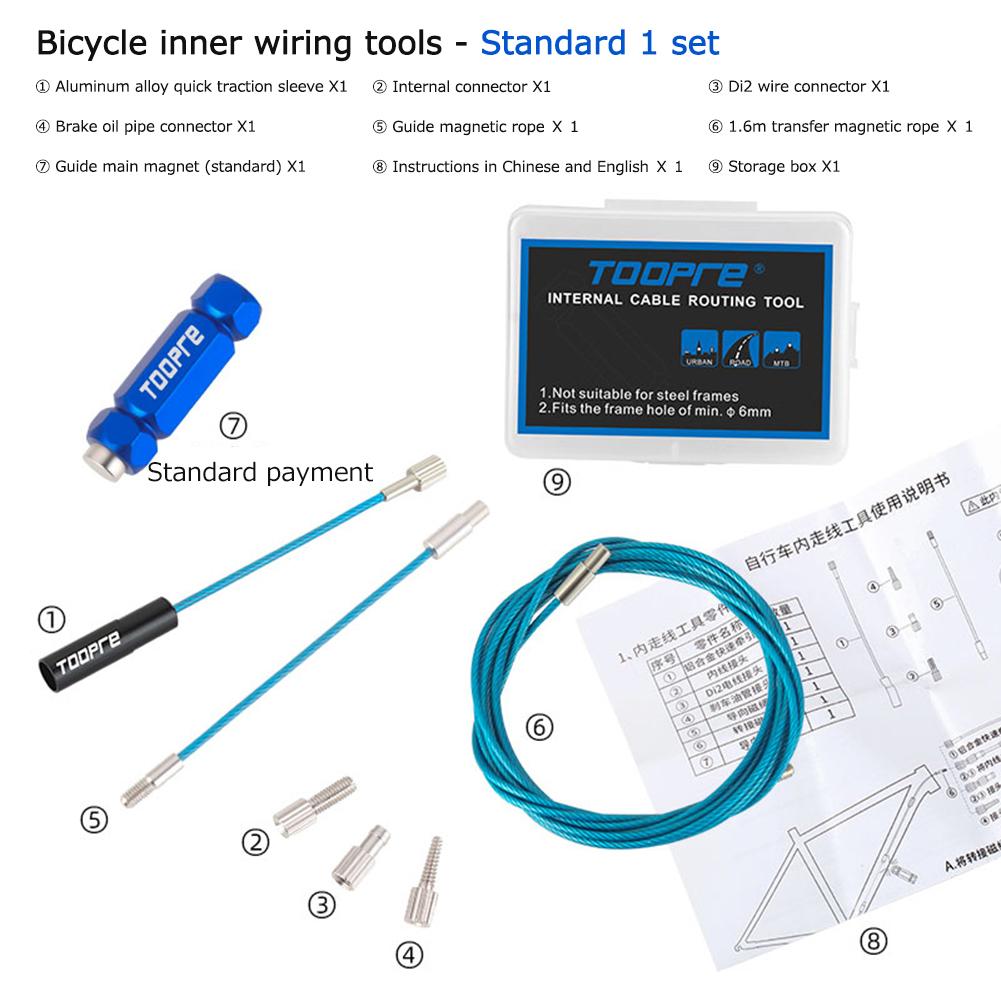 TOOPRE Internal Cable Routing Bike Tools Portable Quick-release Bike Repair Kit Professional Bicycle Internal Cable Routing Tool