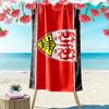 Asciugamano da Spiaggia con Stampa VfB Stuttgart, Asciugamano Grande Morbido Asciugatura Rapida per Spiaggia Campeggio Nuoto