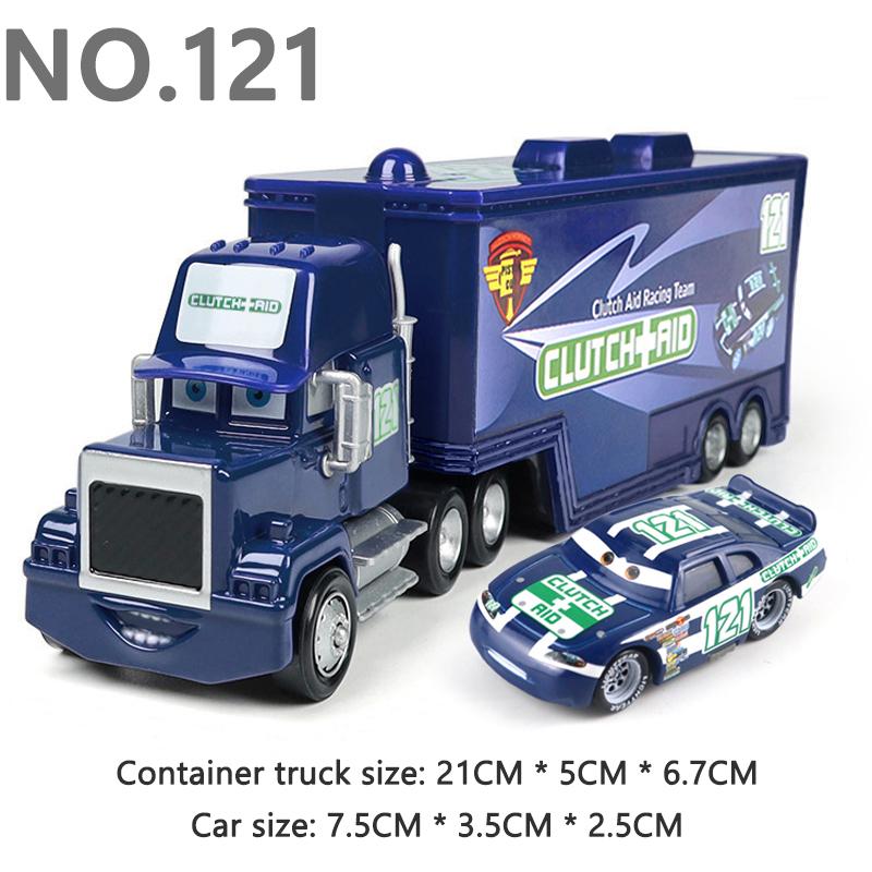 Pixar Cars Truck Model Car 1/55 Die Casting Eugene Carbureski Container Trucks Racing Toy Birthday Gifts Kids Toys Collectibles