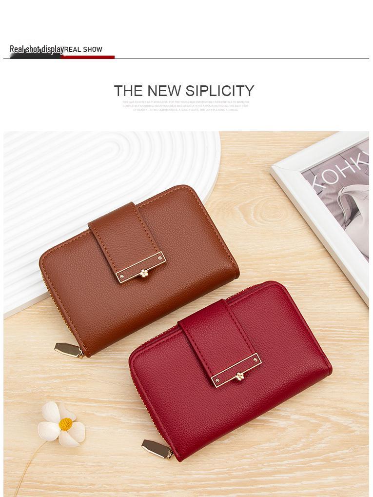 Damen Geldbörse & Clutch mit mehreren Kartenfächern und Reißverschluss-Münzfach