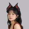 Furry Bat Ears Headband DIY Halloween Hairband Fashion Halloween Costume Cosplay Props  Party