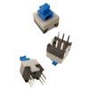 Vertical Self-Locking 7x7 High Head Button Switch, Double Row, Six-Pin, No-Lock