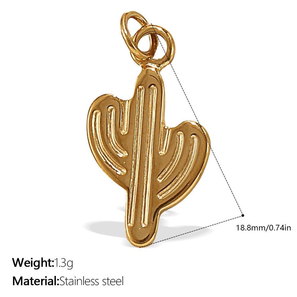 European and American creative colorful and diverse DIY pendant stainless steel plated 18K gold versatile pendant collection