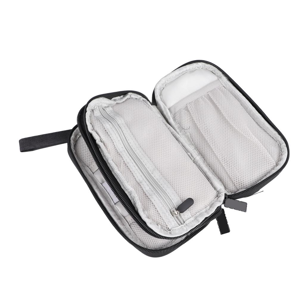 Digitale Zubehör Aufbewahrungstasche Schwarz mit Kopfhörertasche Smartes Mobiltelefon Geräte Zubehör