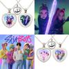 Kpop Dämon Charakter Halskette Herzform Huntri Kpop Anhänger Idol Halskette Fans Geschenk KPop Krieger Armband Anime Schmuck Geschenke
