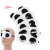 H-Fashion Cute Design Plush Panda Face Eye Travel Sleeping Soft Eye Mask Blindfold Shade Eyeshade Portable Sleeping Eye Cover