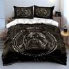 Bulldog Design Three-Piece Set Multiple Sizes Kid'S And Adults' Bedroom Exquisite 3Pc Bedding Set, Gift