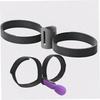Female Chastity Belt Leather Magic Wand Holder BDSM Bondage Leg Strap Orgasm Harness Restraints Adult Sex Toys for Women