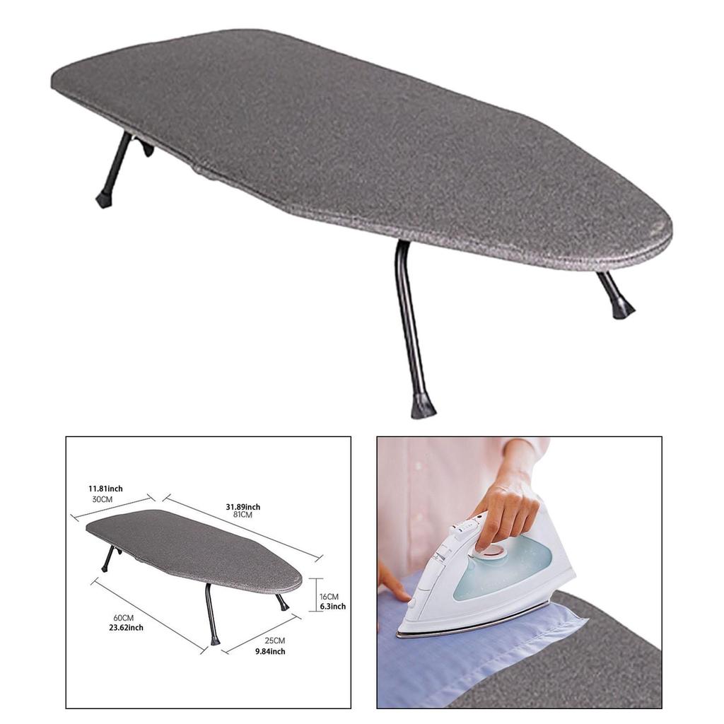 Compact Iron Stand for Garments, Foldable Tabletop Ironing Board