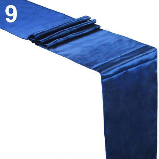 12 x 108 tum Satin Bordlöpare Bröllopslokal Bordsdekoration Fest Skrivbordsdekoration