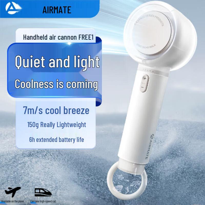 AIRMATE Mini Portable Bladeless Handheld Fan