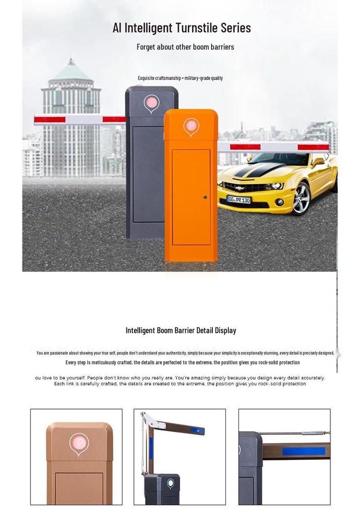 Remote-Control Folding Arm Parking Lot Barrier Gate