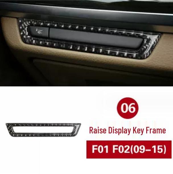 Carbon Fiber Center Console Sticker for BMW 7 Series F01 F02 Interior Modification 730 740 750li