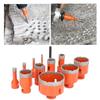 Hole Saw Kit 68 50 45 35 28 25 20 12 10 8 6mm M14 Diamond Hole Opener with Hex Shank for Ceramic Til