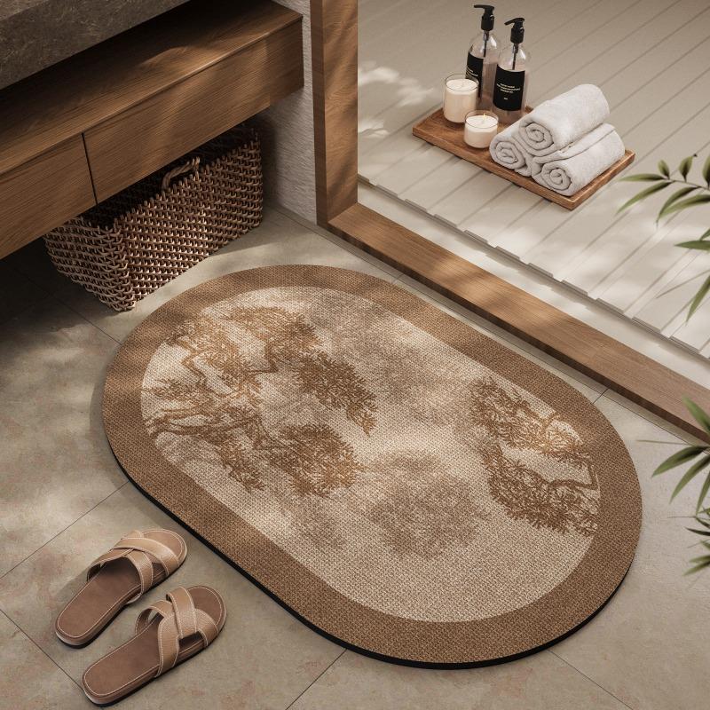 Bathroom absorbent diatom mud toilet doormat toilet toilet floor mat toilet carpet