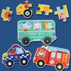 Animal & Transport Six-in-One Educational Puzzle for Kids Aged 3-6