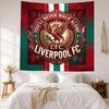 Liverpool Football Club Vægdekoration Vægtæppe Kunst Til Kæledyrsminde Fødselsdag Bryllupsfest Baggrund Familiegave