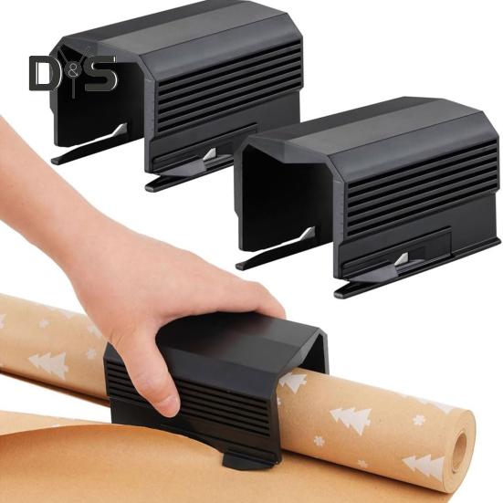 1/2Pcs Christmas Wrapping Paper Trimmer Cutter Tool Multi-color Practical Dual Blade Design Wrapping Paper Trimmer Gift Packing Supplies