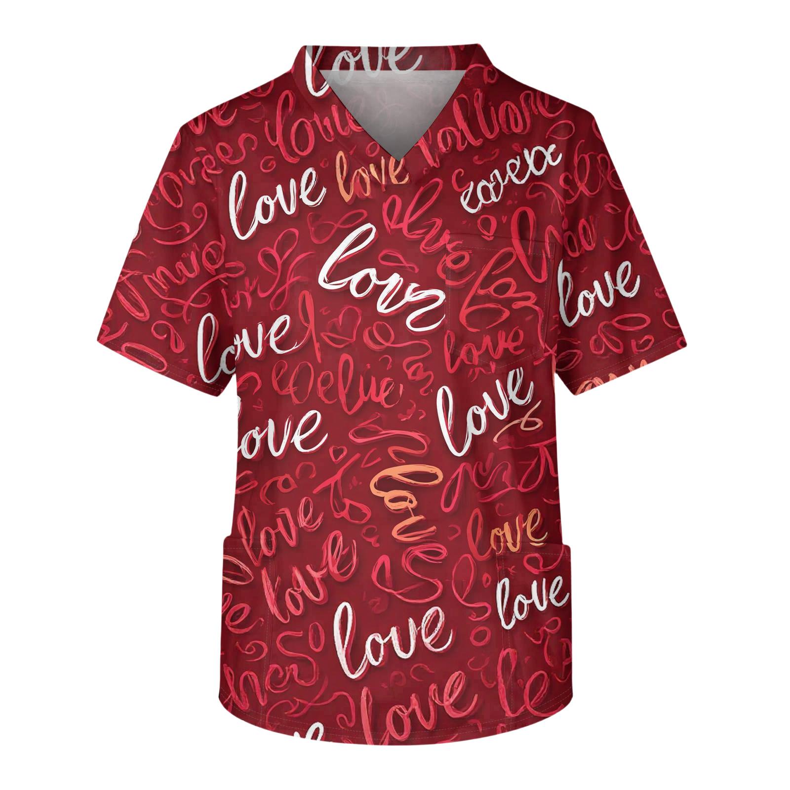 

Чоловічий повсякденний топ з коротким рукавом, V-подібним вирізом, принтом та накладною кишенею спереду L