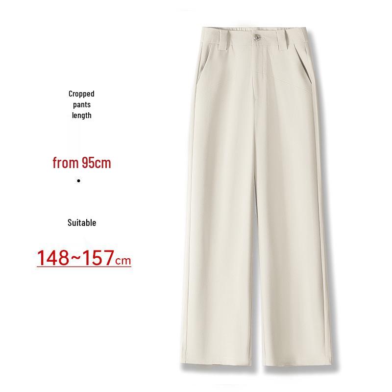 Women's Tencel Acetate Loose Fit Draping Casual Pants - Slimming, Versatile, Narrow To Wide Leg (Spring 2025)