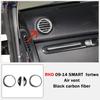 Right Hand Drive Vehicle Accessories with Carbon Fiber Pattern Black Navigation Panel Decorative for Benz SMARTfor Two Sticker