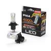 PIAA LEH200 LED Headlights/Fog Lamps, 4000K White Light, Dual High Beam, Controller-less, 12V/24V Compatible, 19/19W, Hi 4000/Lo 2600lm, H4, 3-Year