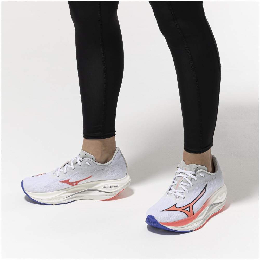 Mizuno Wave Rebellion Flash 3 Running Size 2E Shoes, Women's, White/Pink/Silver, 24.5 cm,