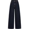 JIUZI Anna Koh Retro Deconstructed Fleece-Lined Denim Banana Pants