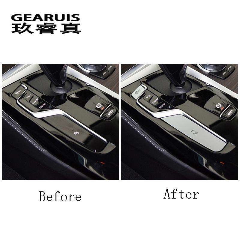 Styl vozu pro BMW G01 G02 G30 G32 Konzola Rukojeť řazení Tlačítko P Dekorativní kryt X3 X4 5 Series 6gt Auto interiér