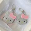 Затискач для волосся Брелок Hello Kitty Епоха Y2K Затискач-качка Мила дівчина Шпилька для волосся Затискач для чубчика/боку Жіночий головний убір Брелок для ключів автомобіля