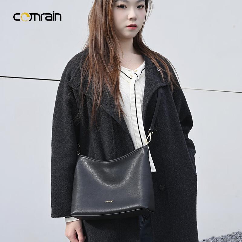 COMRAIN Women's Leather Hobo Shoulder Bag