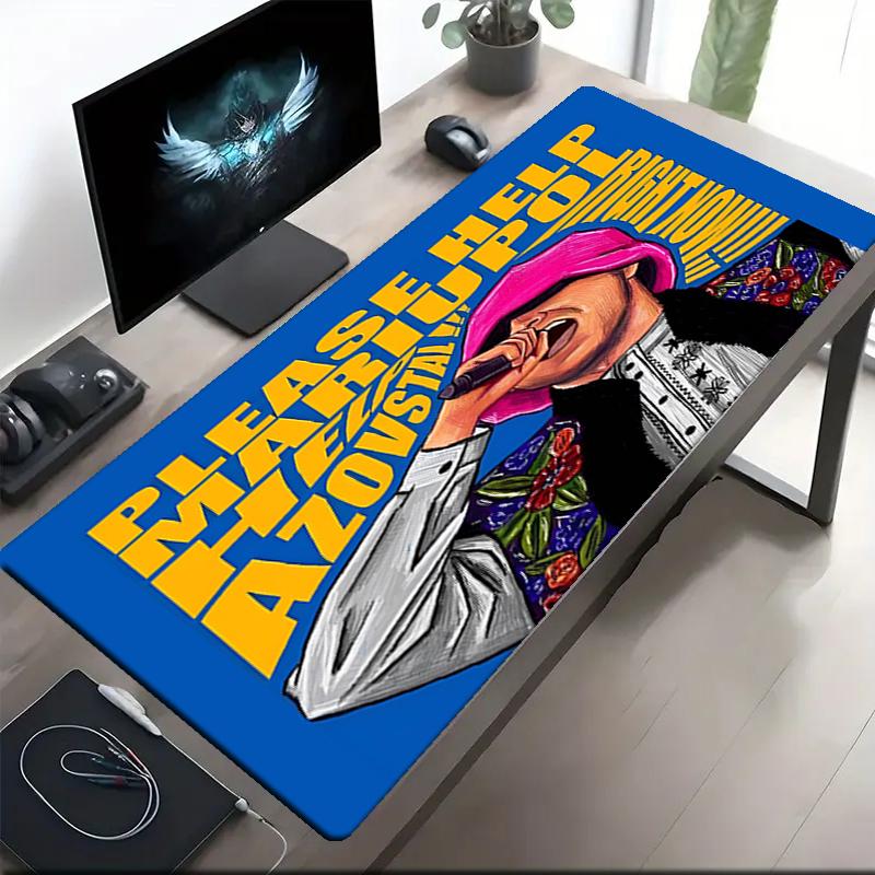 Kalush orchestra Theme Mouse Pad, Non Slip Rubber Base, Multifunctional Office & Home Decor, Perfect for Workspace Personalization.