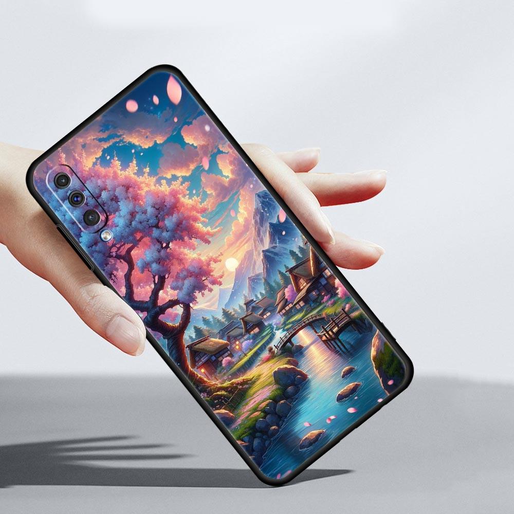 Frühlingskirschblüten Handyhülle Für Samsung Galaxy A56 A36 A26 A34 A17 A16 A06 A14 A12 A54 A72 A24 A22 A52 A50 A40 A32 Cover