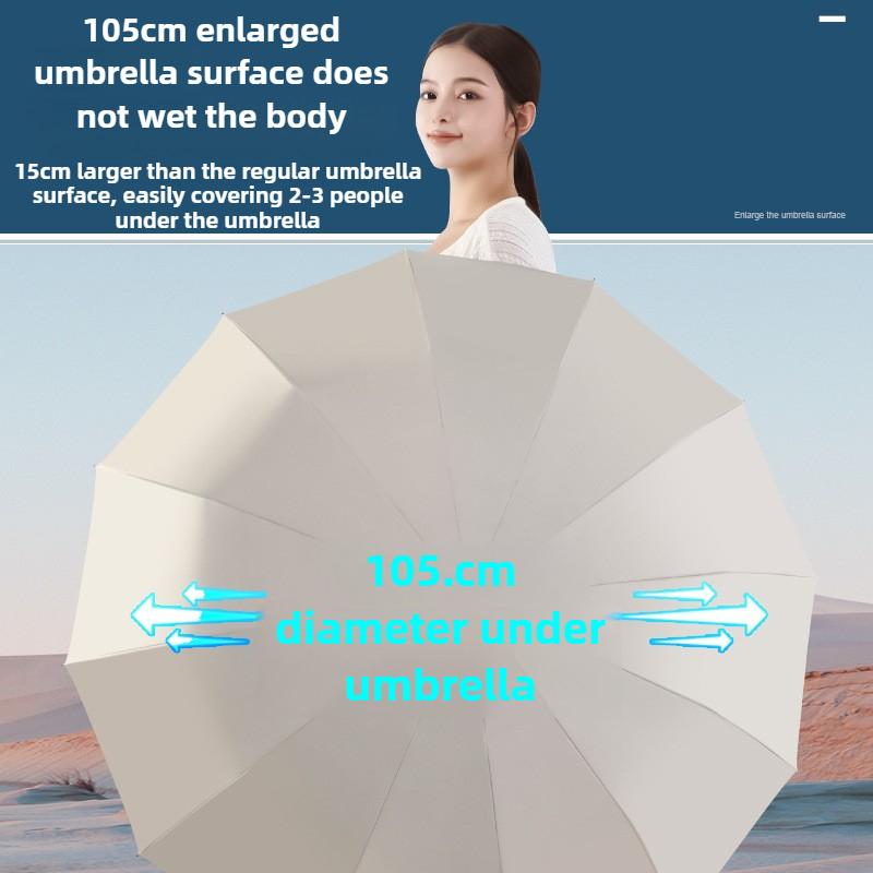 UPF50+Large Size 16Bone Umbrella Folding Automatic Anti UV Rain Sun Umbrella Portable Windproof Light Women Men Parasol Umbrella