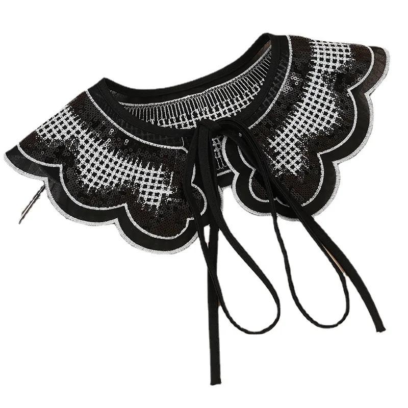 Perfect Match Lapel Fake Collar Shawl For Women Neck Decorative Chocker Necklace Women Detachable False Collar Doll Ladies Half Shirt Collars