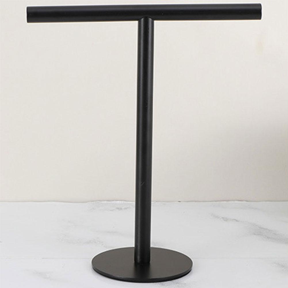 Stainless Steel Hand Towel Holder T-Shape Towel Bar Rack Bath Towel Bar Stand for Bathroom Kitchen Vanity Countertop