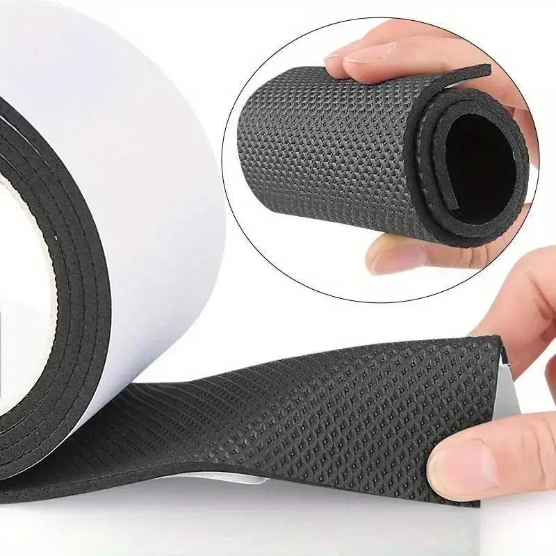 1 Roll Anti Slip Wear Resistant Durable Shoe Sole Grips Textured Black Surface Noise Free for Women Heels and Sneakers