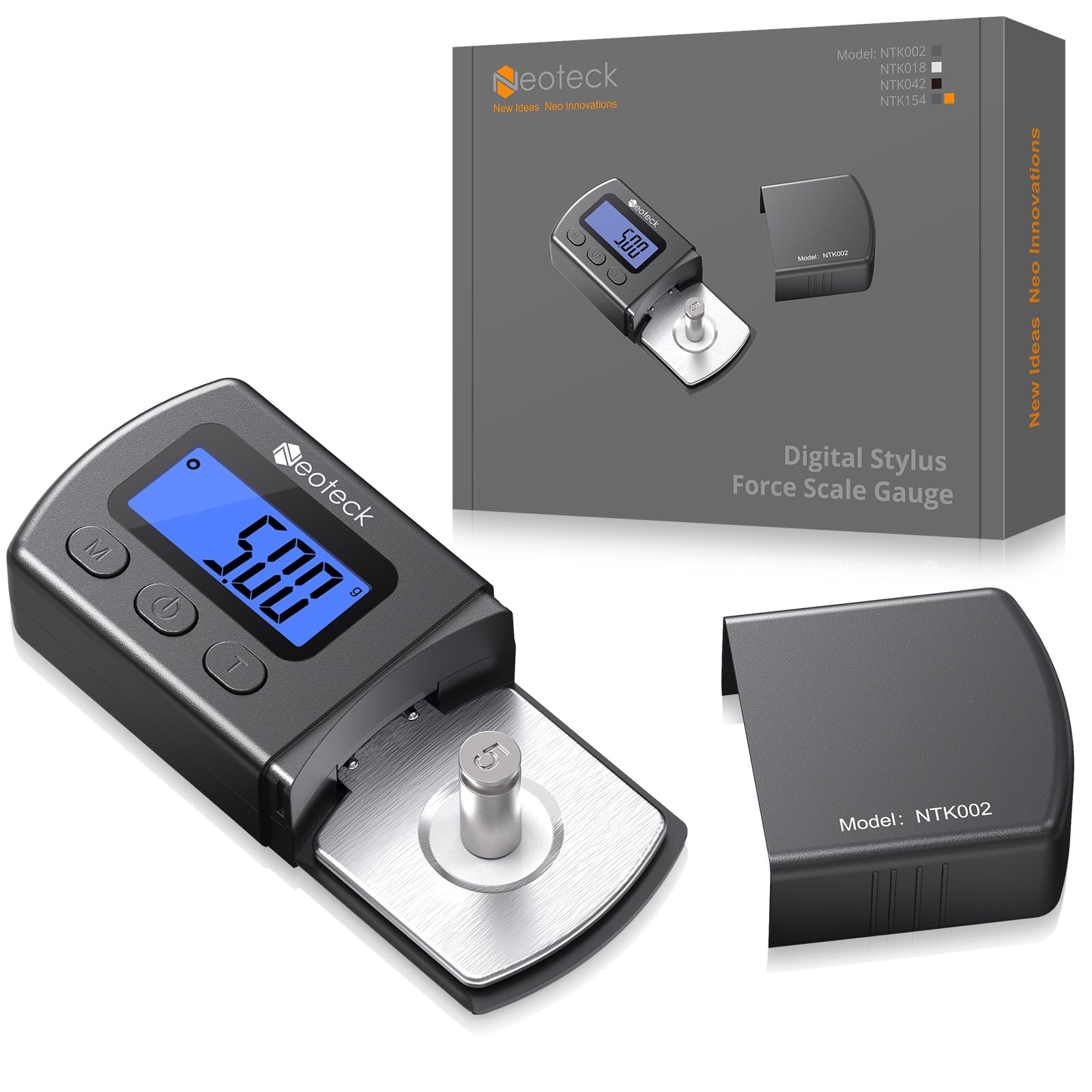 

Neoteck Digital Stylus Force Meter for Record LP Stylus Force High Includes Storage Black Players, Meter, 0.01g Accuracy, Case, 18-Month Warranty, чорний