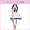 Stylish Alice In Wonderland Lolita Cosplay Maid Outfit For Anime Fans In Polyester Fabric