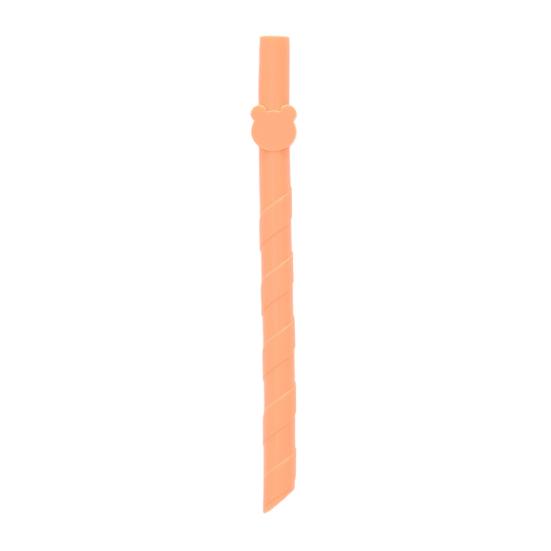 1 Set Silicone Straw Heat-resistant Reusable Cartoon Straws Eco-friendly Food-grade Drinking Water Straw for Kids