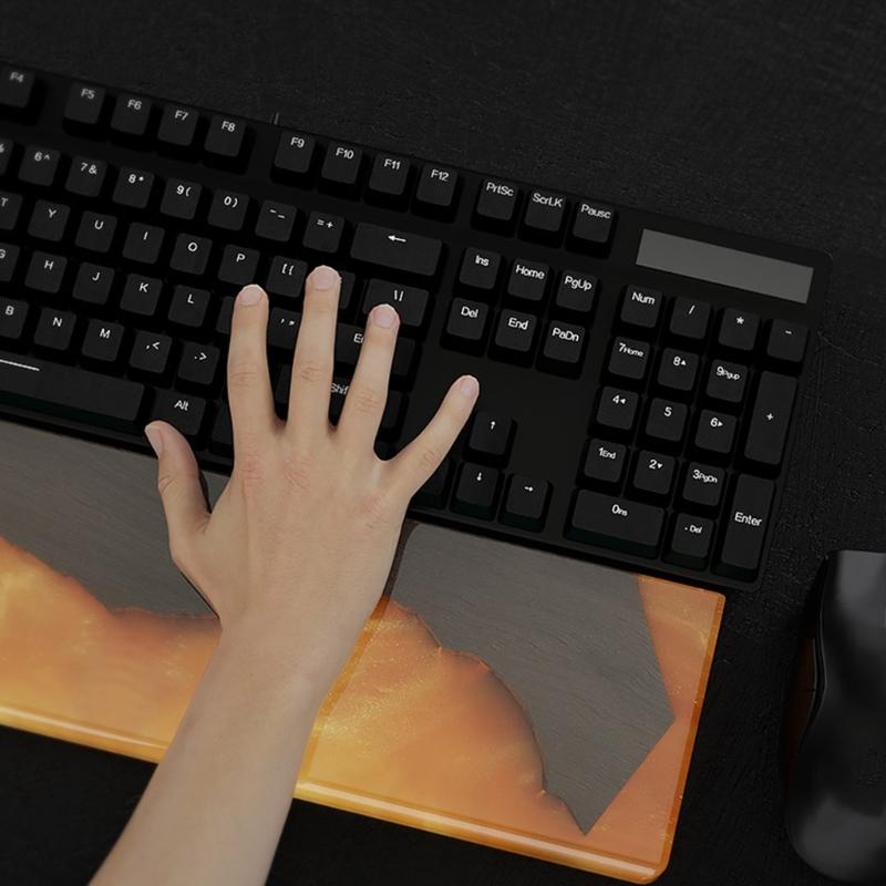 Silicone Keyboard Wrist Rest Pad Mold Wrist Support Resin Mold Rectangle Epoxy Casting Mold for DIY Crafts Home Decors