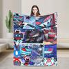 Vox Hazbined Plush Blankets  Creative Throw Blankets for  Sofa Bedding Lounge 150*125cm Bedspread