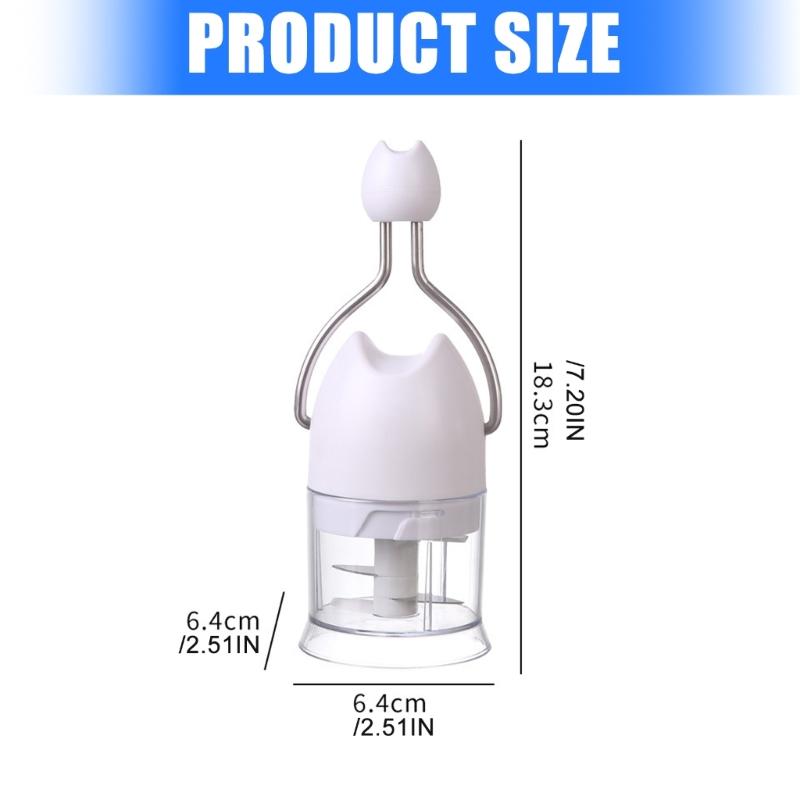 Manual Garlic Mincer For Garlic Crushing With Ergonomic Handle Plastic Easy to Clean Seasoning Chopper Kitchen Tool