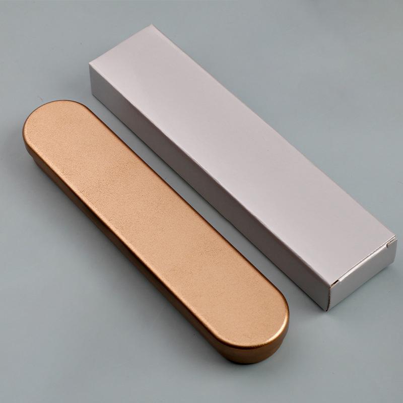 17X2Cm Black Metal Pen Box High Quality Protection Box For Fountain Pen Pencils Stationery Gift Box Office School Supplies