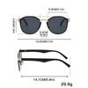 Unpolarisierte Mode Doppelsteg Oval Beschichtung Lichtblockierende Sonnenbrille Herren Damen High Definition Sonnenschutz Brille