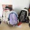 Schoolbag1011 New Korean Dopamine Backpack Female Neutral Large Capacity Drawstring Harajufeng Junior High School Student Schoolbag