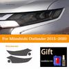 Car Headlight Protection Tint Film Smoke Black TPU Protective Transparent Sticker For Mitsubishi Outlander 2015- Accessories