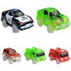 Twisted Bend A Path Toy Track Accessory Motor-driven Light Up SUV's LED Cars Set